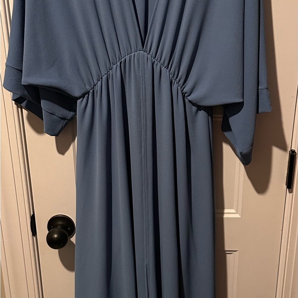 Elegant Blue Women's Dress